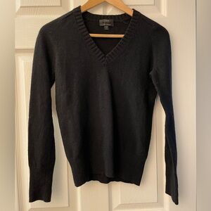 XXS Wool/Cashmere J Crew Long Sleeve VNeck Sweater Classic Black 
Soft